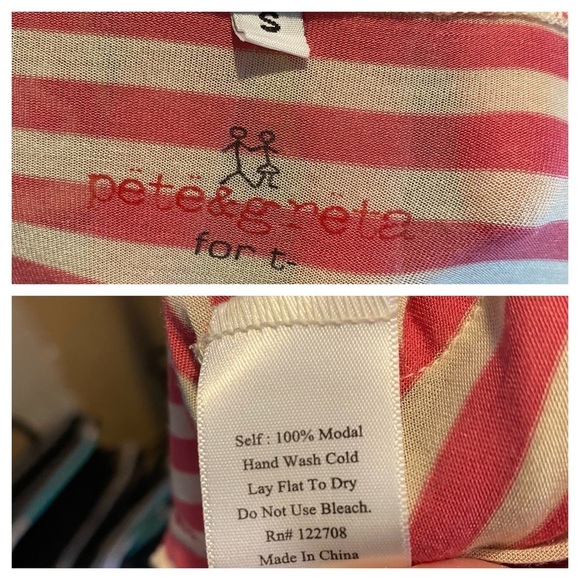 Pete & Greta by Johnny Was soft open front oversized dolman t-shirt cardigan - Picture 13 of 13